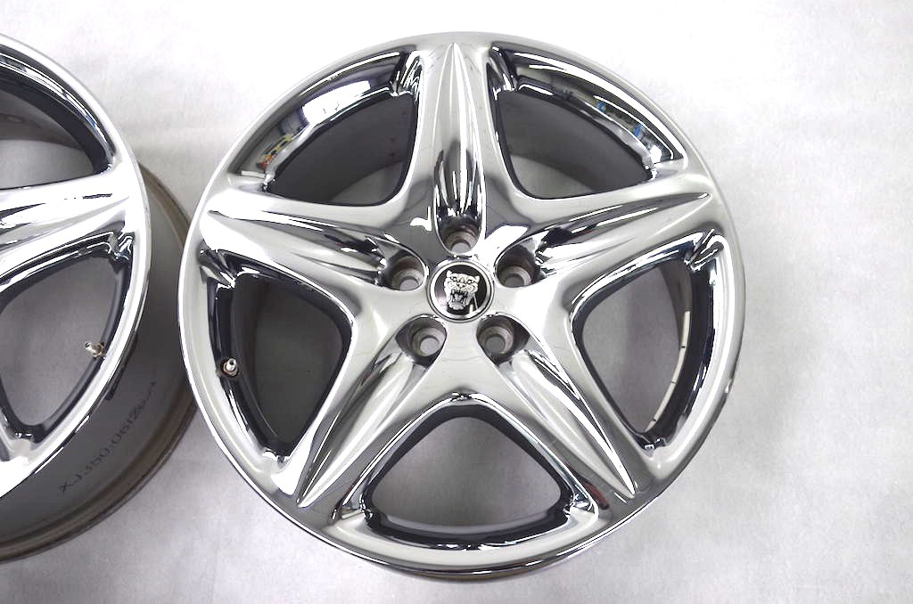 JAGUAR XJ8, XJ350 8,5 x 19INCH ALLOY WHEELS, CHROME WHEELS RIMS, 2W93